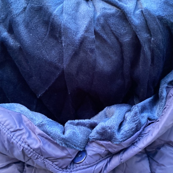 Gran Oriente Navy Blue Quilted Jacket w Scalloped Front Snap/ Zipper Size XL - Picture 8 of 12